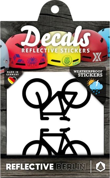 Levně Reflective Berlin Reflective Decals - Bicycles - black