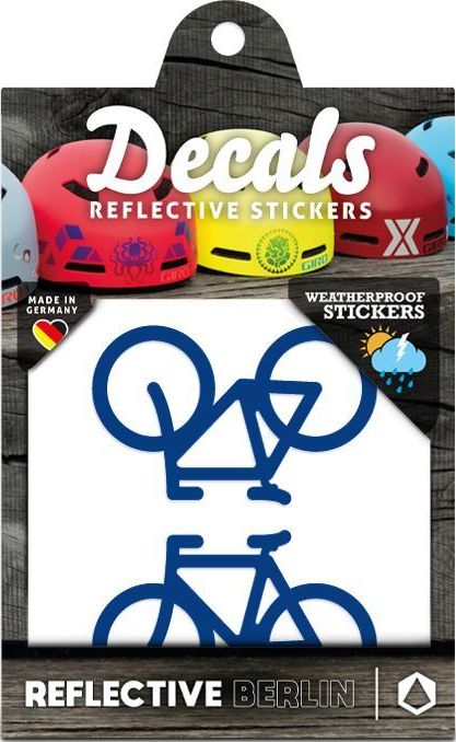 Reflective Berlin Reflective Decals - Bicycles - blue