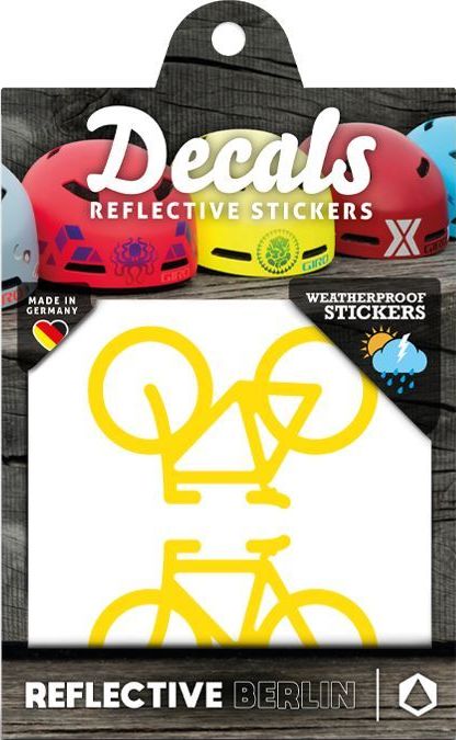 Reflective Berlin Reflective Decals - Bicycles - yellow