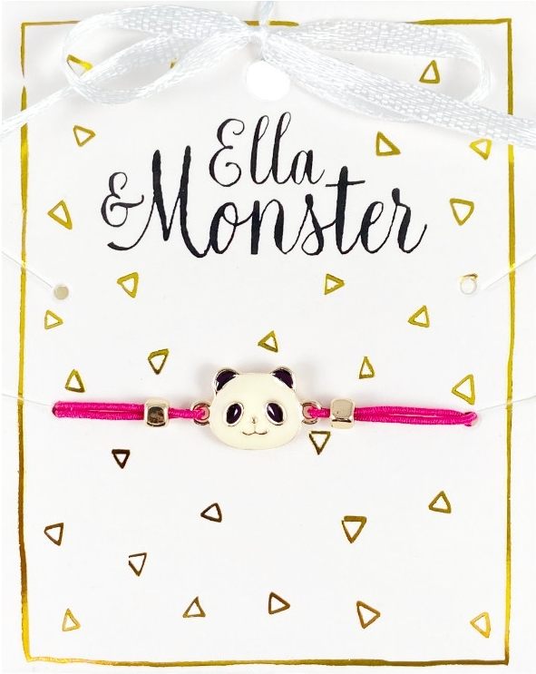 Levně Ella & Monster - panda bracelet red
