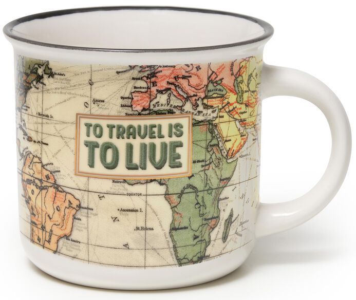 Legami New Bone China Porcelain Mug - Cup-Puccino - Travel