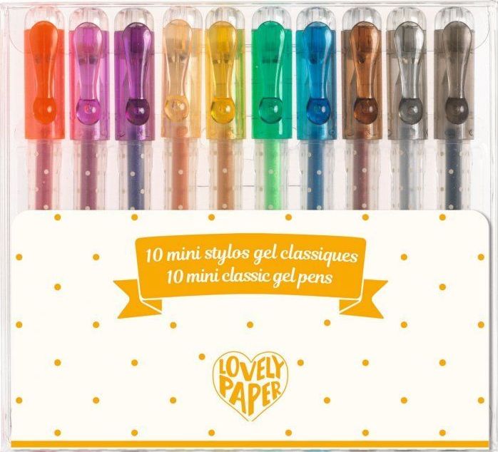 Levně Djeco 10 mini gel pens classic