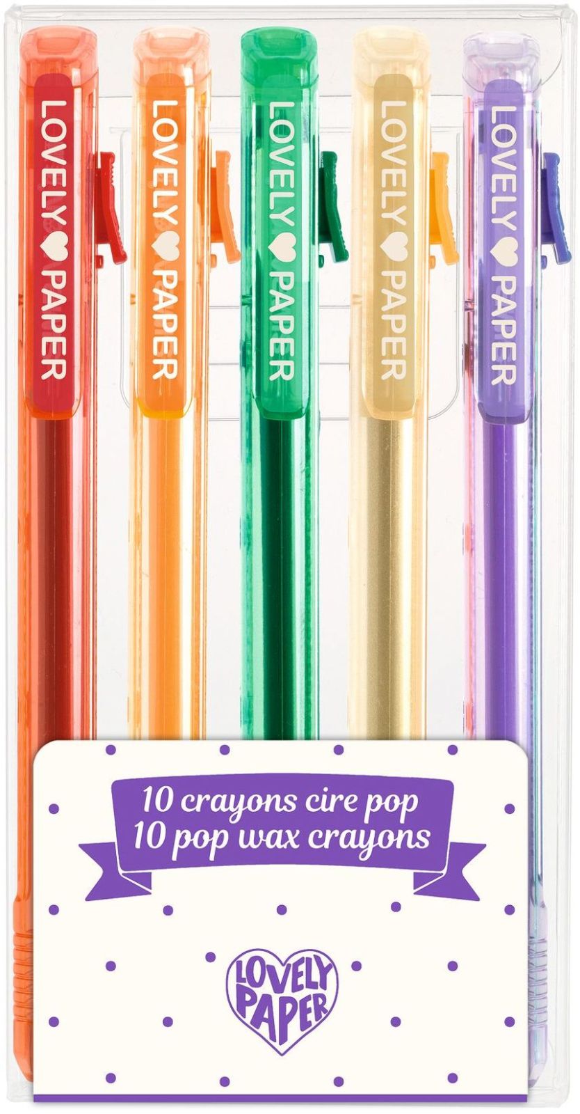 Levně Djeco 5 pop wax crayons