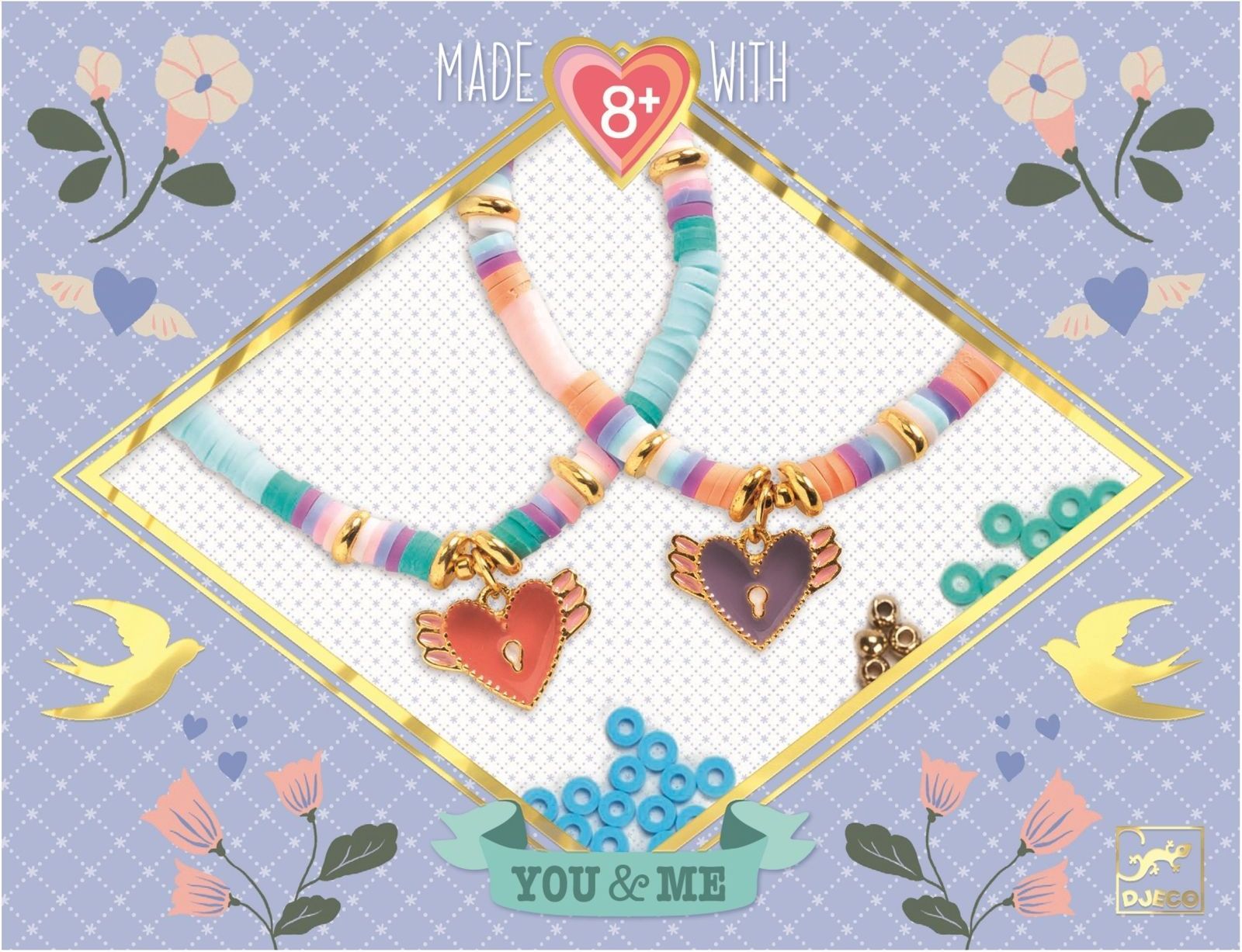 Djeco Needlework - Beads and jewellery Heart Heishi