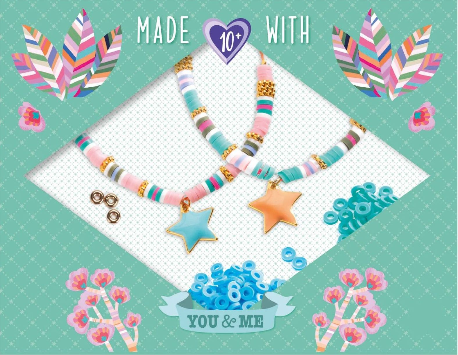 Djeco Needlework - Beads and jewellery Star Heishi