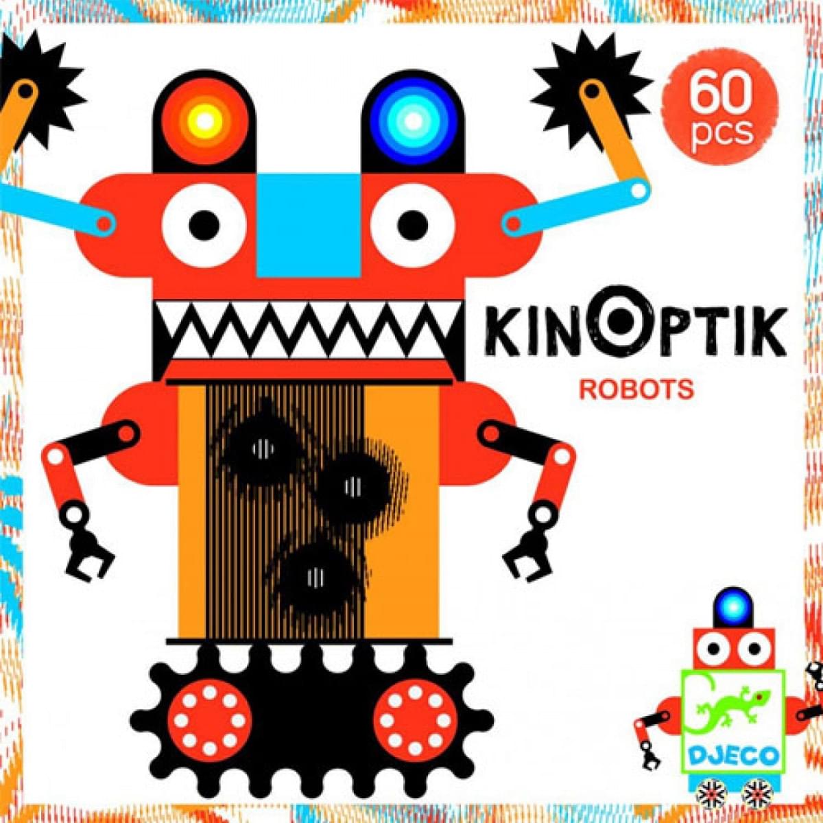 Dětské magnetické puzzle Djeco - roboti