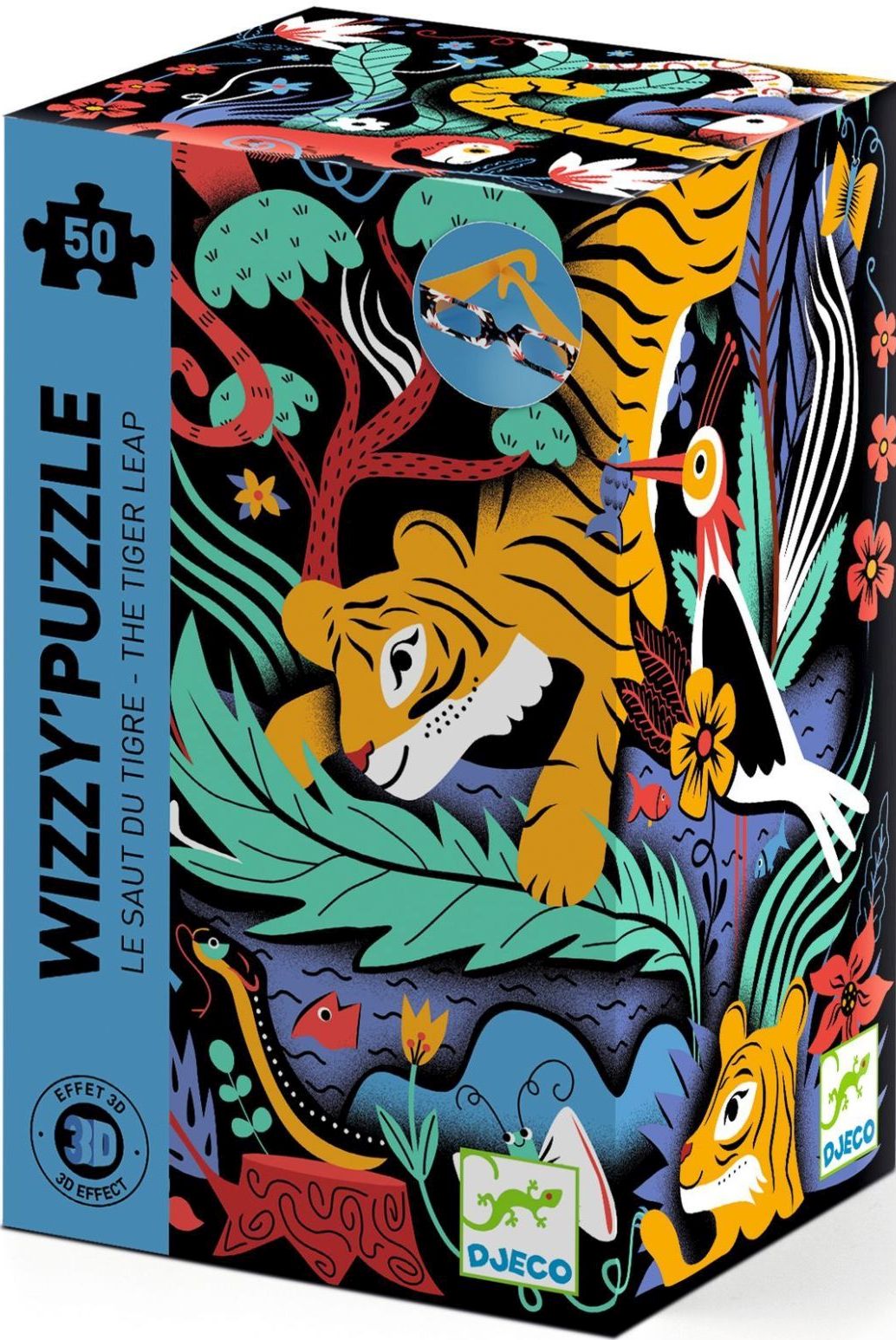 Levně Djeco Puzzles - Wizzy’Puzzles The Tiger Leap