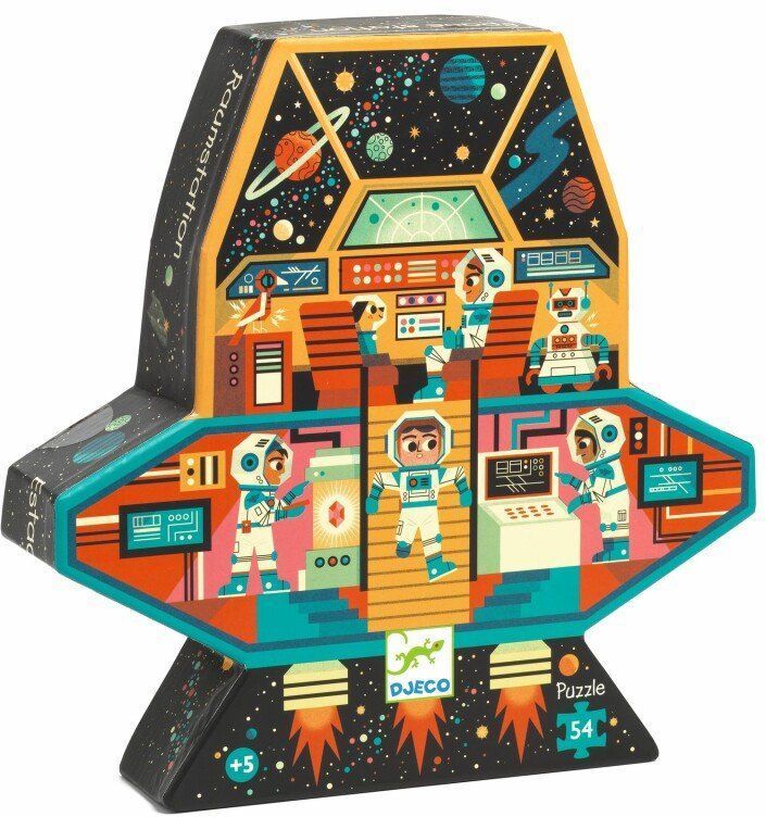 Djeco Puzzle vesmírná stanice