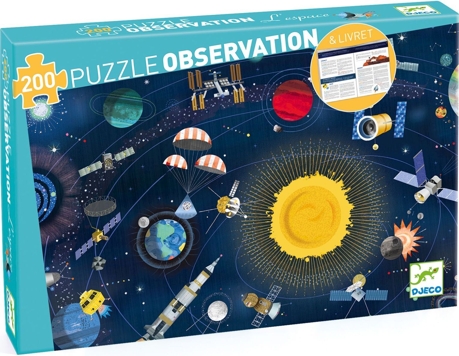 Djeco Vesmír - puzzle 200 dílků