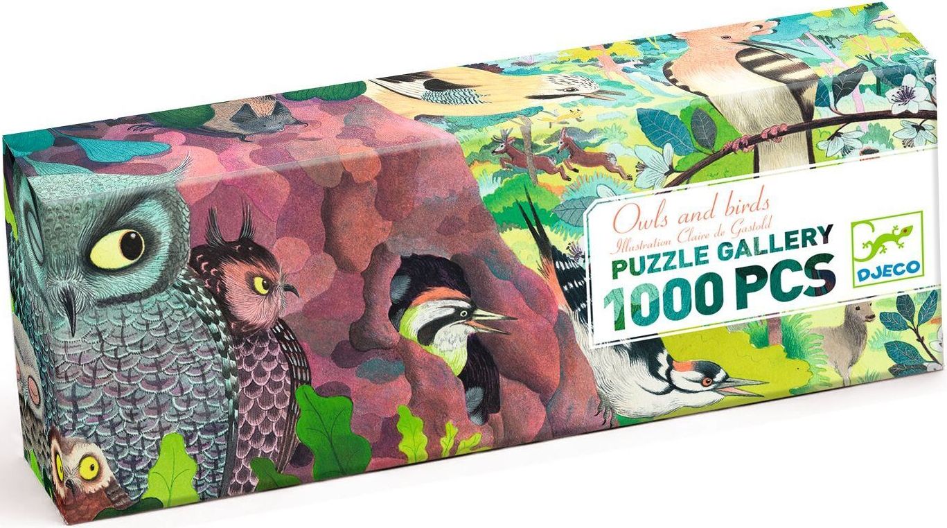 Djeco Puzzle sovy a ptáci1000 pcs