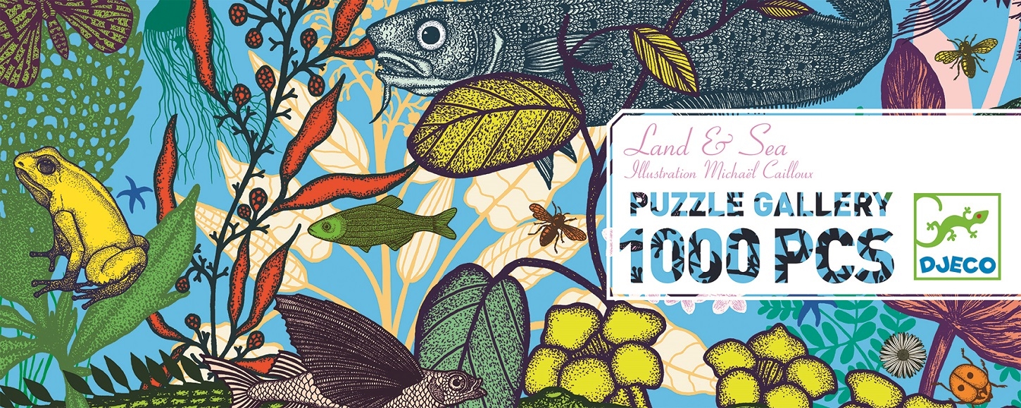 Djeco Puzzle Gallery - Moře na zemi - 1000 dílků