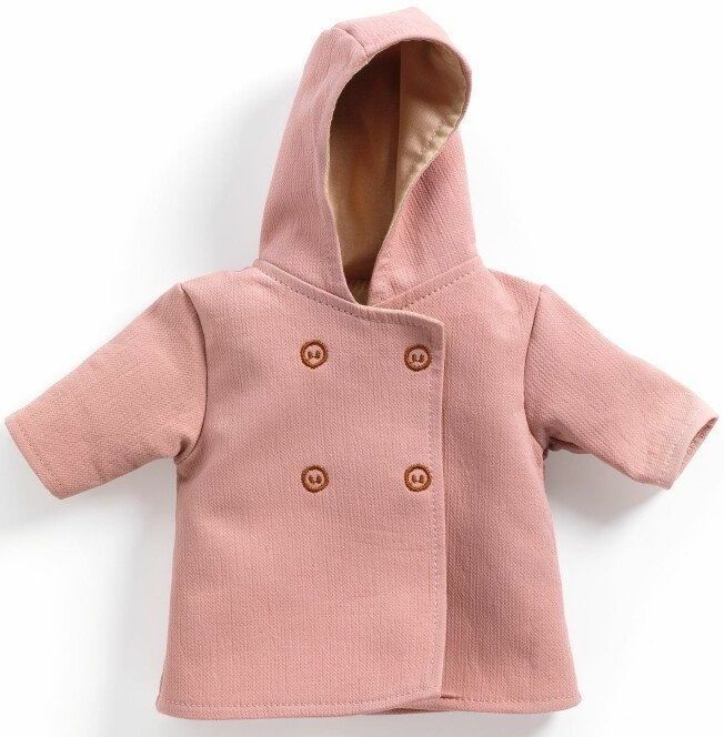 Obleček pro panenky Djeco Pomea - Kabátek s kapucí
