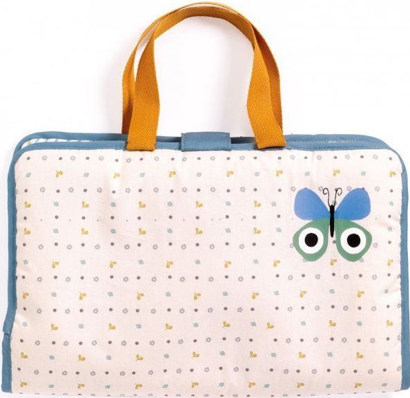 Djeco Dolls - Baby care Changing bag Blue Fly
