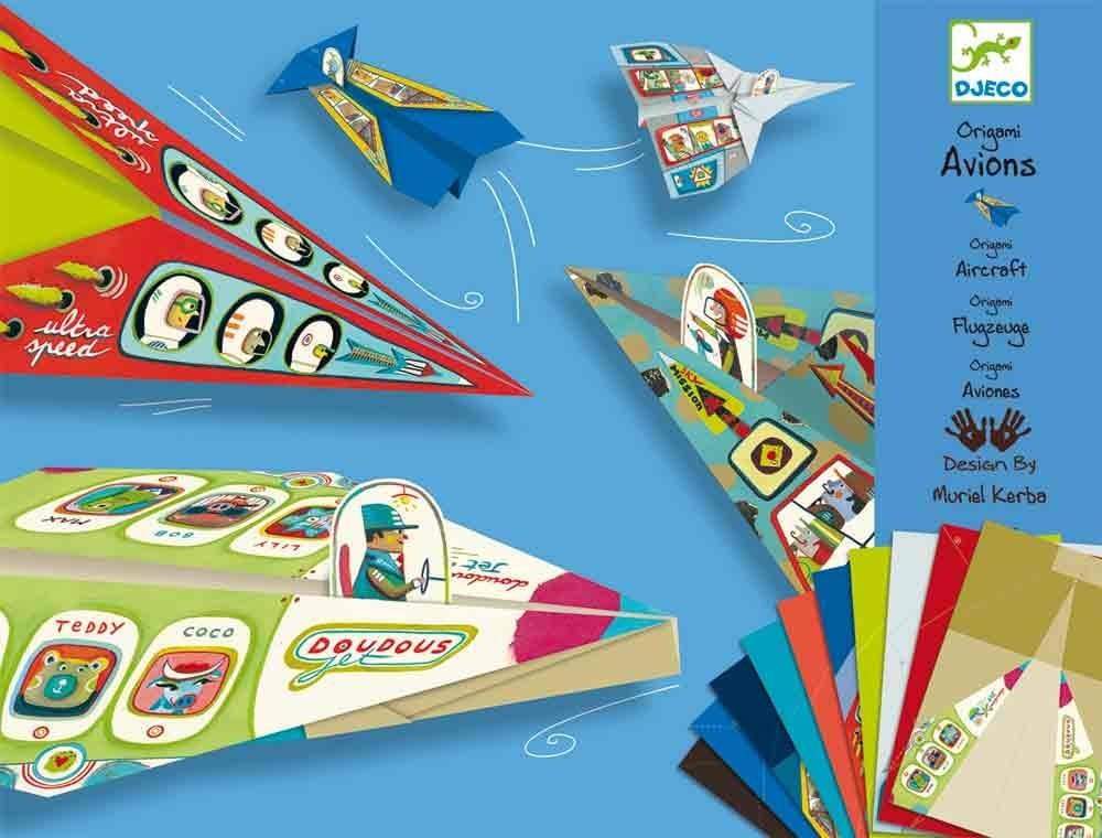 Levně Dětská origami skládačka Djeco - letadla