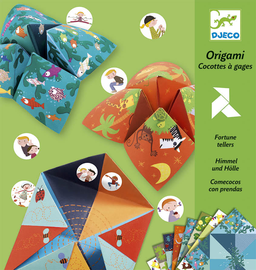 Levně Djeco origami skládačka Nebe, peklo, ráj
