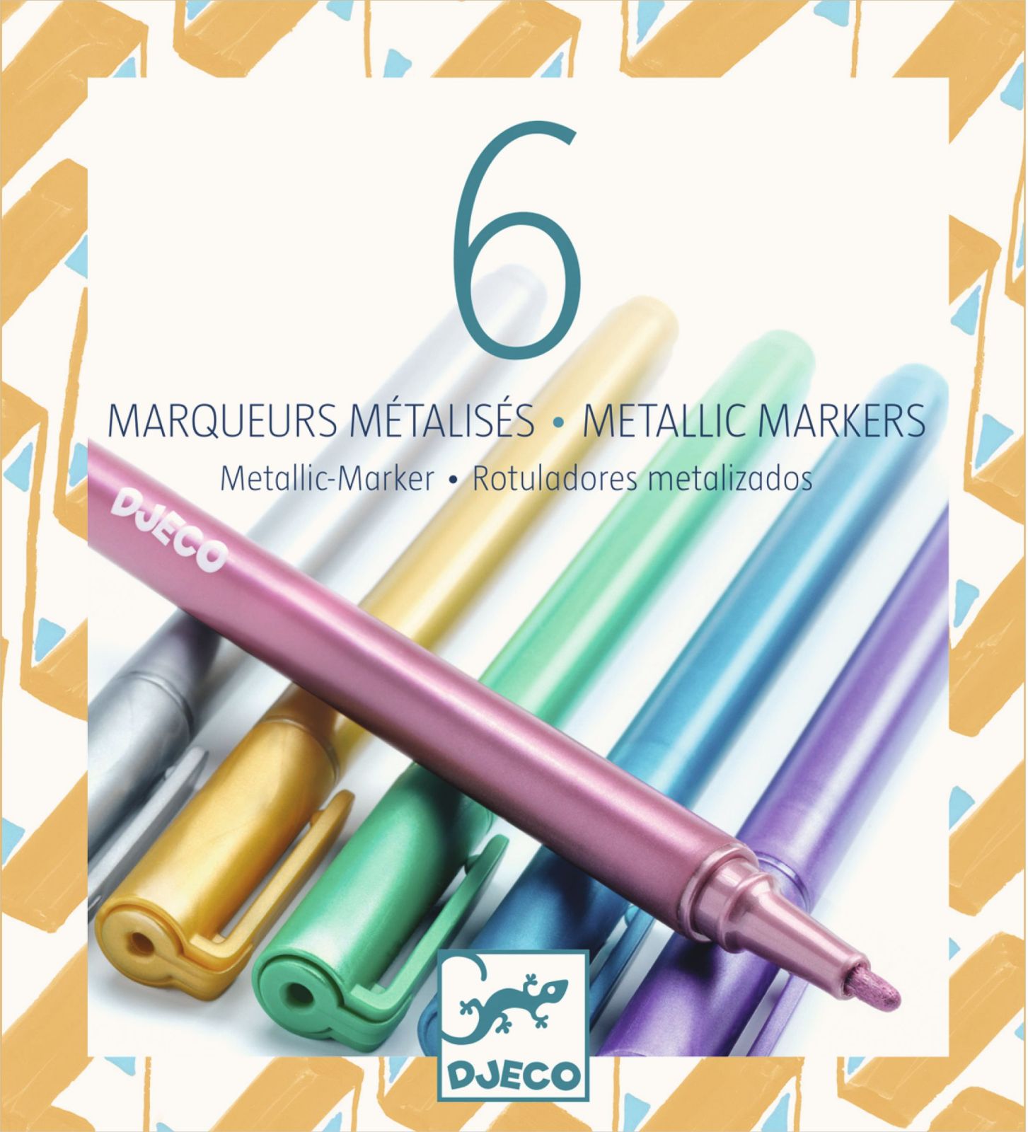 Djeco 6 metallic markers