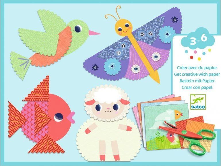 Djeco Small gifts for little ones - Collages Crinkle cutting
