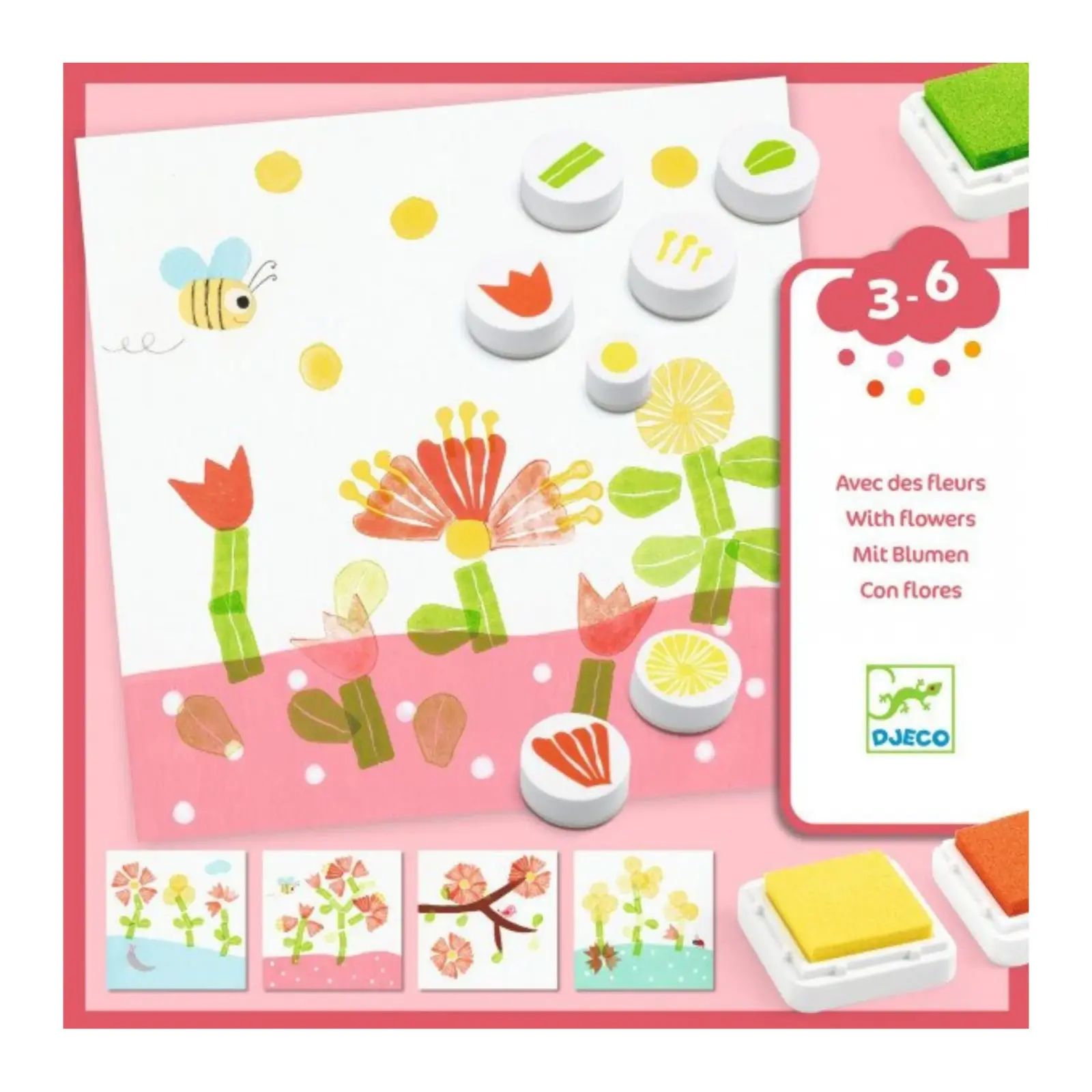 Djeco Little ones - Stamps With flowers