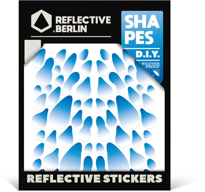 Levně Reflective Berlin Reflective Shapes - Rain Drops - sky