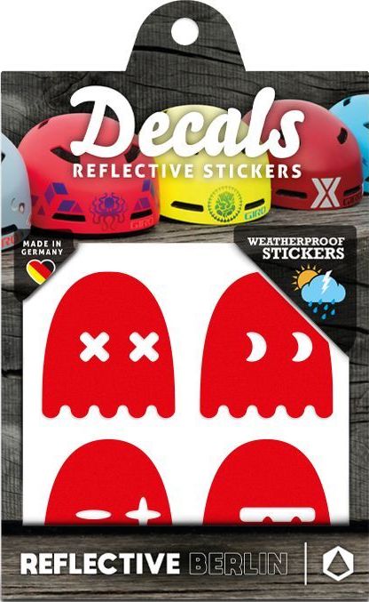 Levně Reflective Berlin Reflective Decals - Ghosts - red