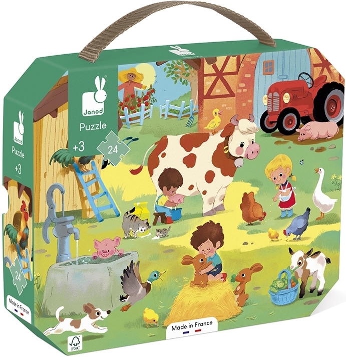 Janod Puzzle a day at the farm - 24 pcs