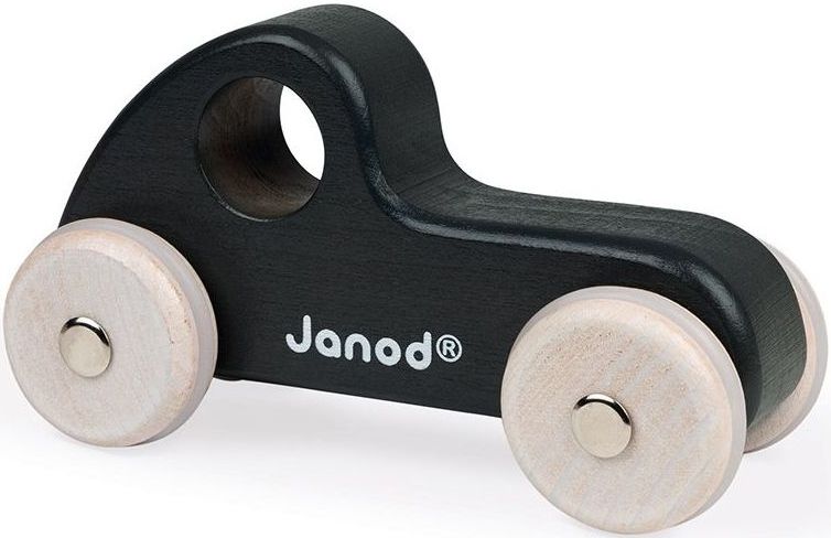 Janod Sweet Cocoon Push-Along Vehicle – retro black