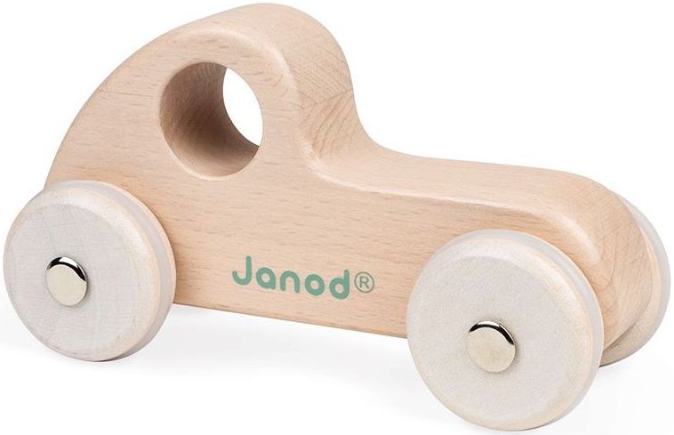 Janod Sweet Cocoon Push-Along Vehicle – retro wood
