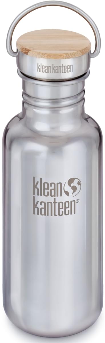 Levně Klean Kanteen Reflect w/Bamboo Cap - mirrored stainless 532 ml
