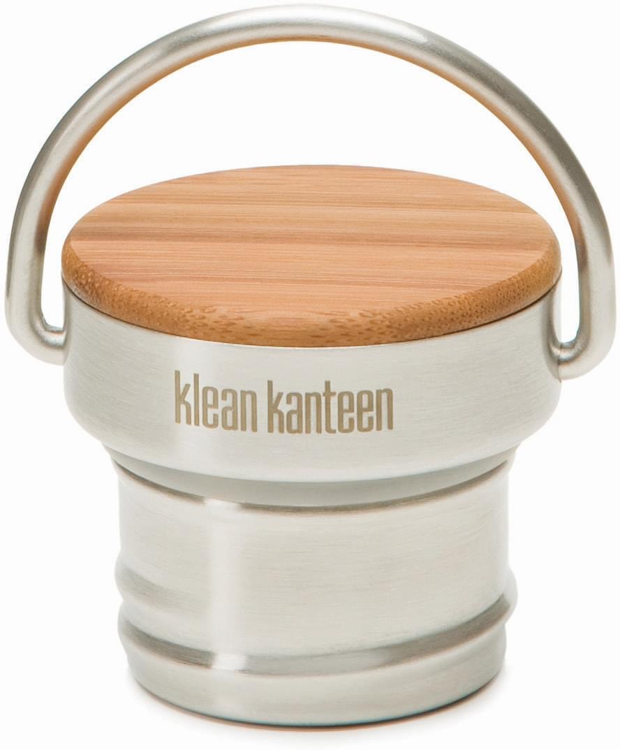 Levně Klean Kanteen Bamboo Cap - brushed stainless
