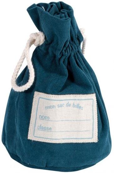 Levně Blue bag of marbles Moulin Roty