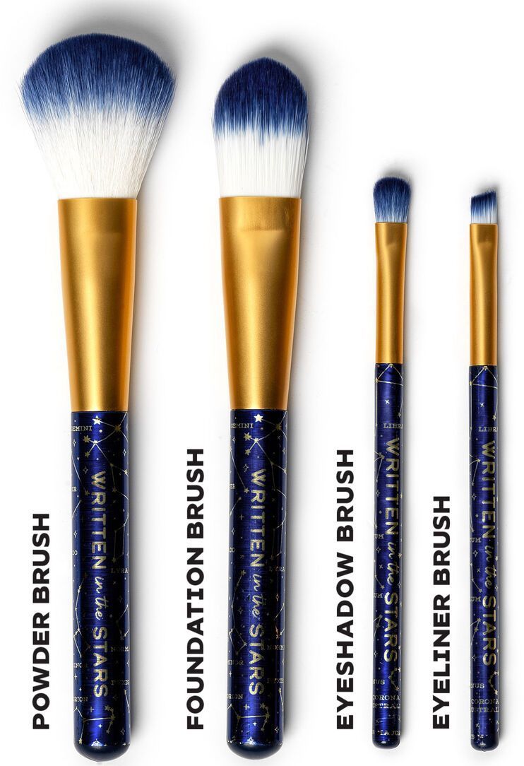 Levně Legami Oh My Glow! - Set Of 4 Makeup Brushes - Stars