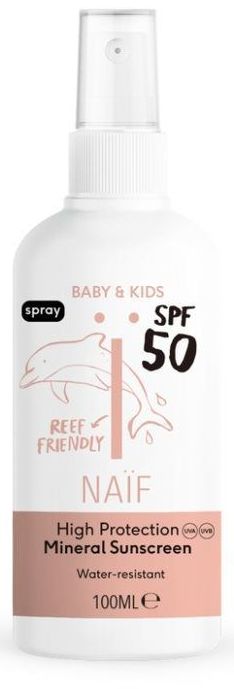 Naif Ochranný sprej na opalování SPF 50 pro děti a miminka