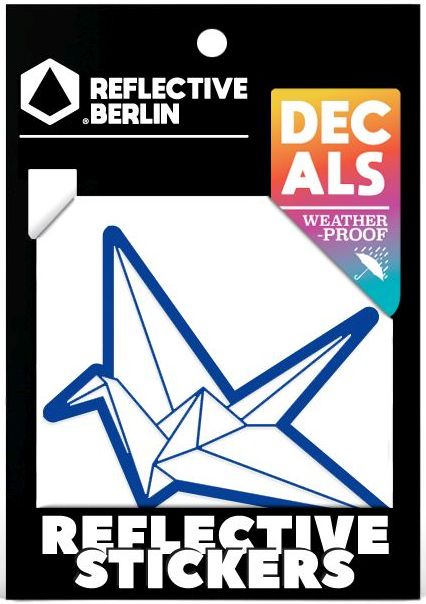 Levně Reflective.Berlin Reflective Decals - Origami - blue