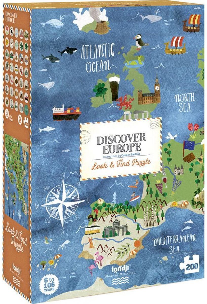 Levně Londji Discover Europe puzzle