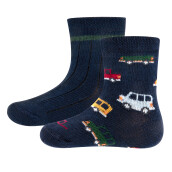 2-balení dětských ponožek Ewers Socken 2er Pack Autos - 0003