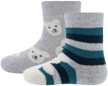 Dětské ponožky Ewers Thermo Socken 2er Pack Eisbär - 0002
