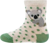Dětské ponožky Socken GOTS Koala - dkl beige mel