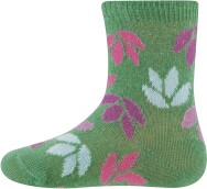 Dětské ponožky Socken GOTS Blätter - peppermint
