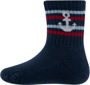 Dětské ponožky Socken GOTS Anker - navy