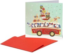 Vánoční přání Legami Christmas Greeting Cards - 7X7 - Christmas Trip