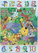 Vyhledávací puzzle Djeco - Džungle