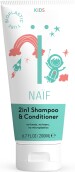 Dětský šampon a kondicionér 2v1 pro snadné rozčesávání 200 ml Naif