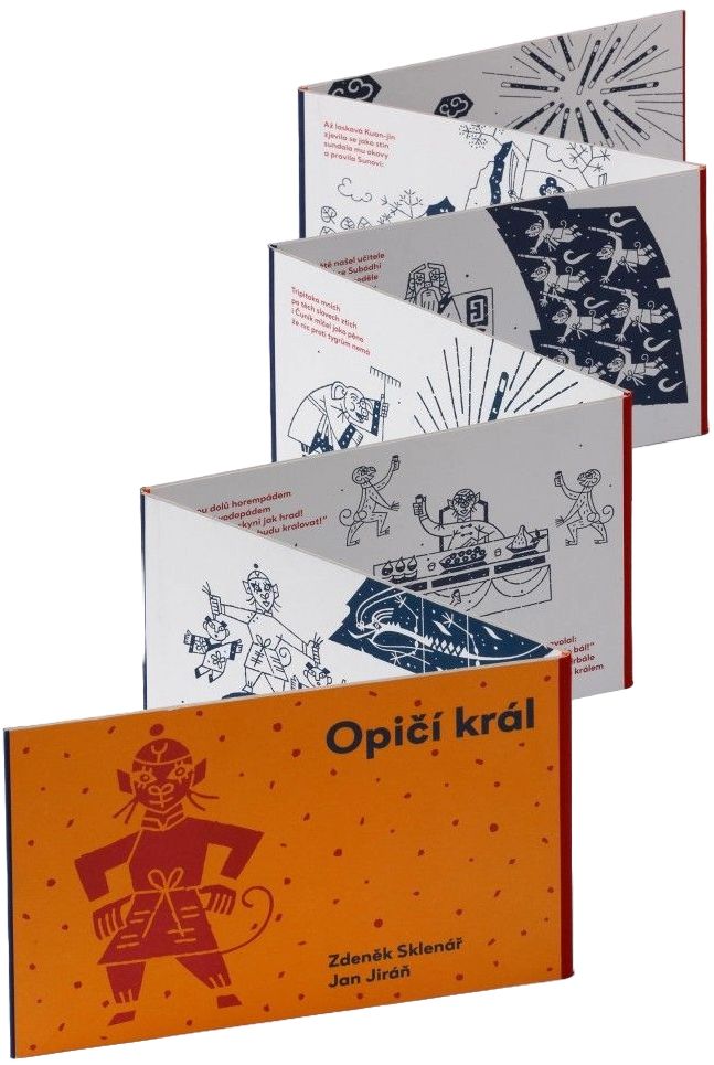 Leporelo Opičí král s ilustracemi - Zdeněk Sklenář, Jan Jiráň