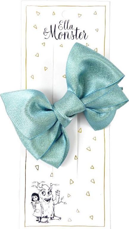 Levně Ella & Monster Hair clip-romantic bow mint