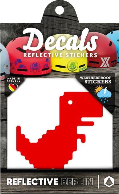 Reflective Berlin Reflective Decals - T-Rex - red