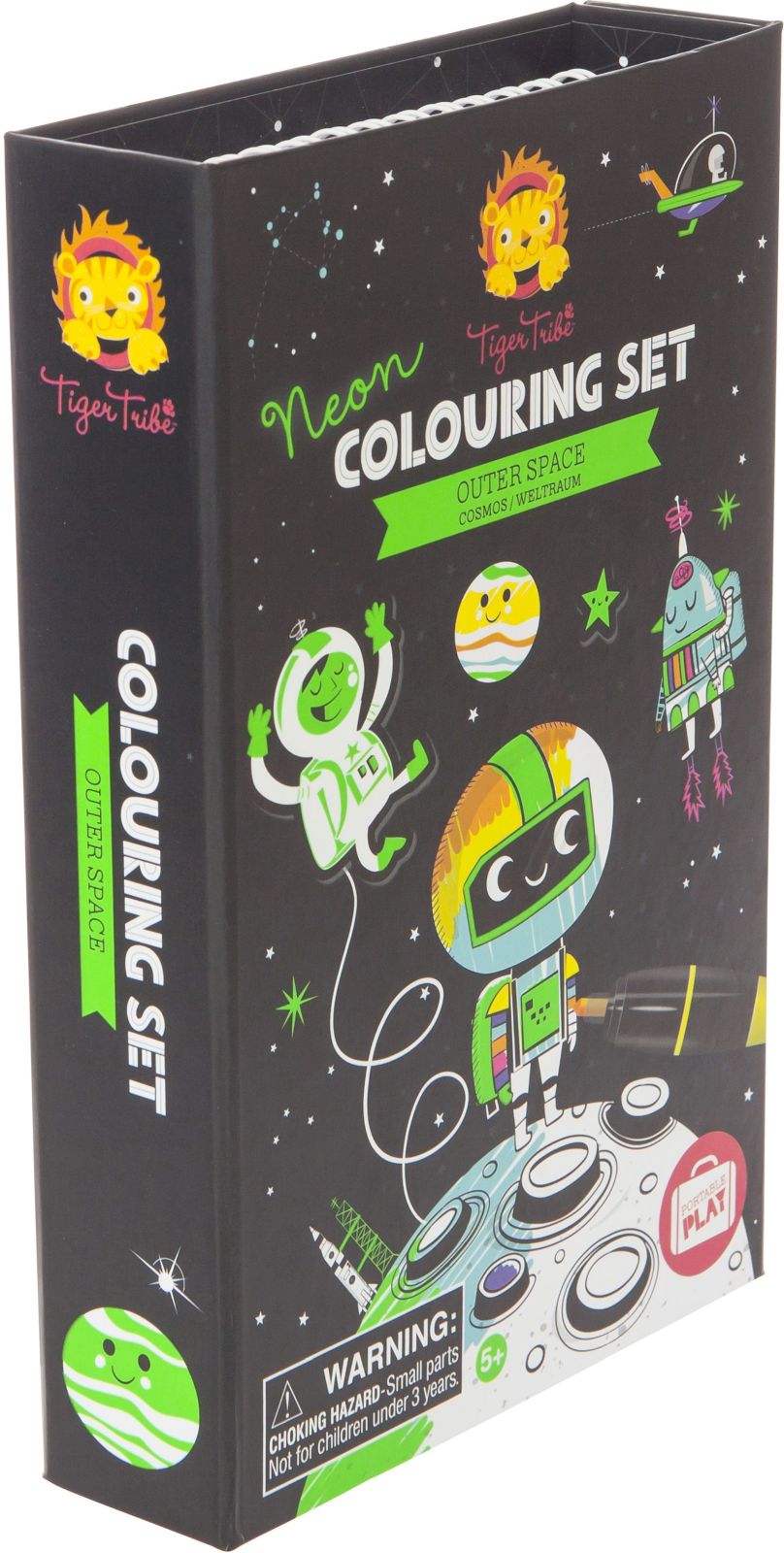 Tiger Tribe Omalovánky Neon Colouring Set - Outer Space