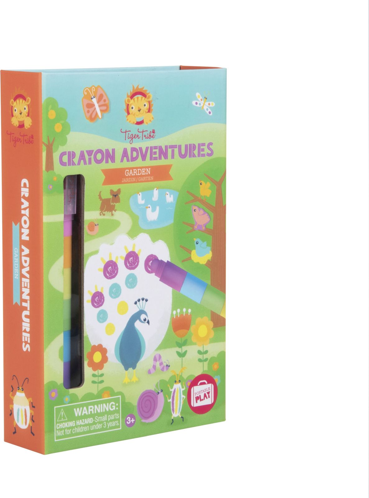Tiger Tribe Dobrodružné listy s aktivitami Crayon Adventures - Garden