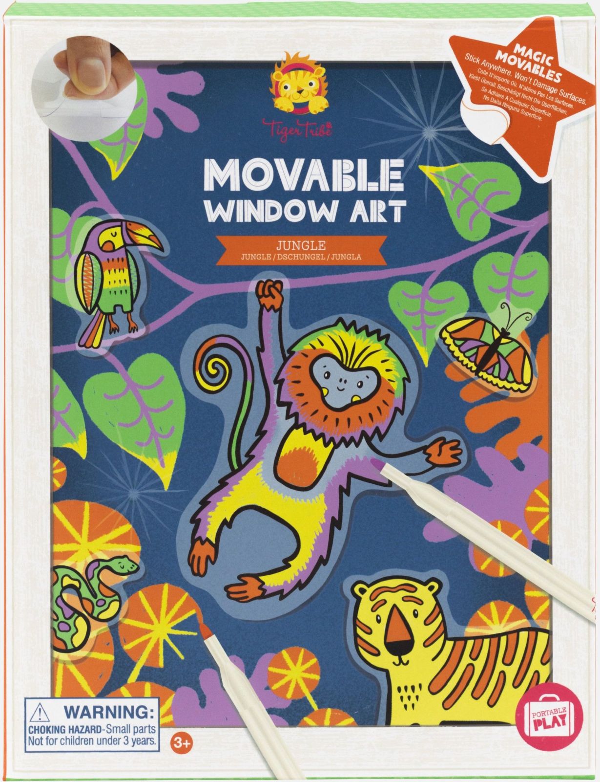 Tiger Tribe Kreativní sada Movable Window Art - Jungle