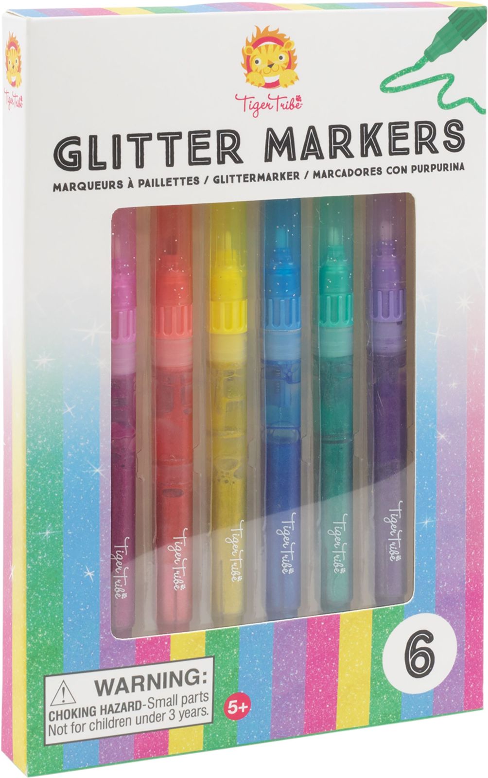 Levně Tiger Tribe Sada fixů Glitter Markers