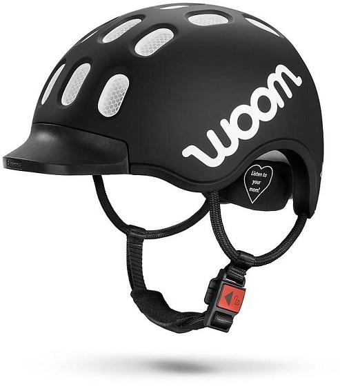 Dětská cyklistická helma Woom - černá M (53-56) 2022